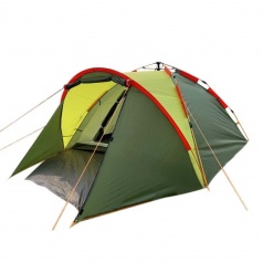 Палатка автоматическая (зонт)  3-4 местная, (2 слоя) дуги стекловолокно, вес 4,5 кг. MIMIR-900 (зеленая)