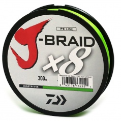J-Braid X8 300м (Флюор.- Желтая)
