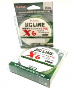 JIG LINE 6X 150m светло-зеленый